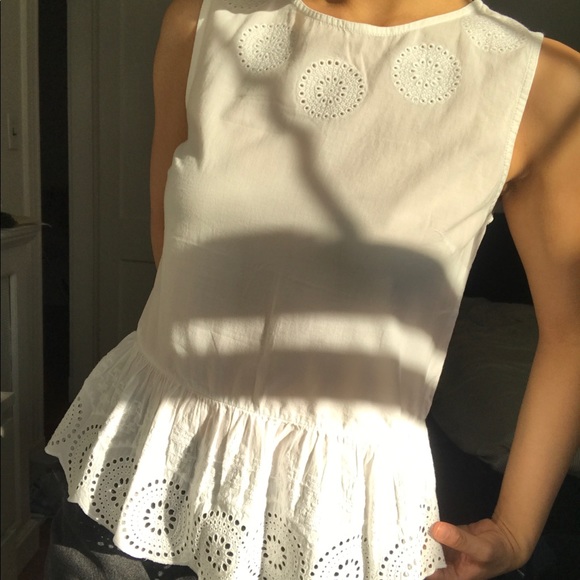 JACK WILLS | white peplum top - Picture 4 of 5